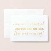 私の花嫁の写真おもしろいは? 箔カード (封筒付き正面)