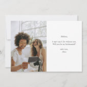 私の花嫁の写真のコラージュにモダンなりませんか？ 招待状 (裏面)