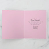 私の花嫁の可愛いヴィンテージピンクのドレスになる カード (内部)