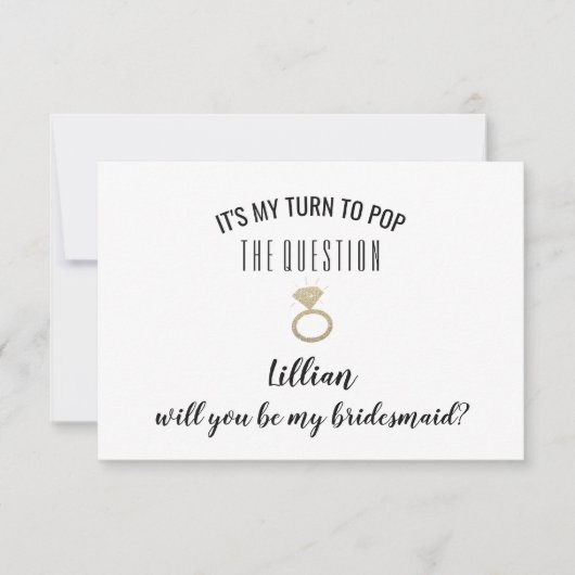 私の花嫁の名刺を欲しいポップ・アートのか? 招待状 (正面)