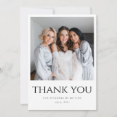 私の花嫁の名刺を渡してくれてありがとう 招待状 (正面)