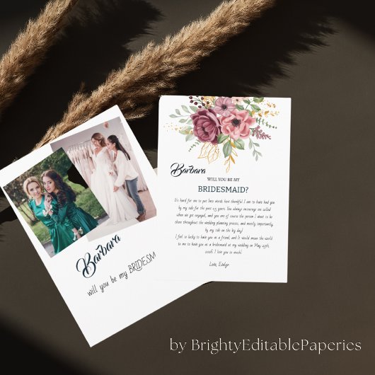 私の花嫁の名刺を サンキューカード