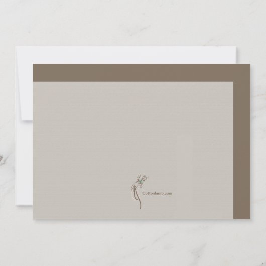 私の花嫁の名刺を 招待状 (裏面)