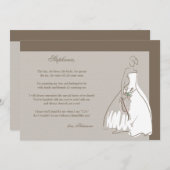 私の花嫁の名刺を 招待状 (正面/裏面)