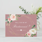 私の花嫁の女中の埃っぽいバラフローラか 招待状 (スタンド正面)