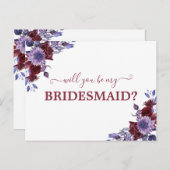 私の花嫁の女紫のフローラ ポストカード (正面/裏面)