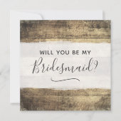 私の花嫁の家の木素朴農場結婚か 招待状 (正面)