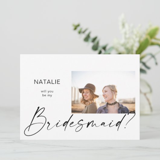 私の花嫁の小さな写真の風景の提案 招待状 (スタンド正面)