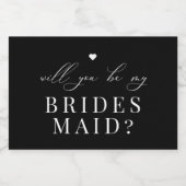 私の花嫁の提案のワイきらめくンラベルになる スパークリングワインラベル (シングルラベル)