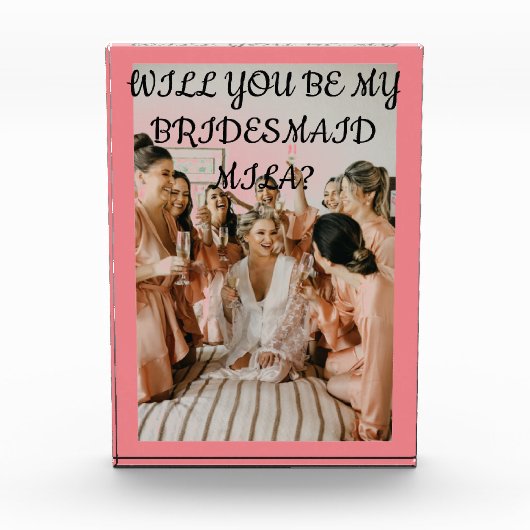 私の花嫁の提案招待状か フォトブロック (正面)