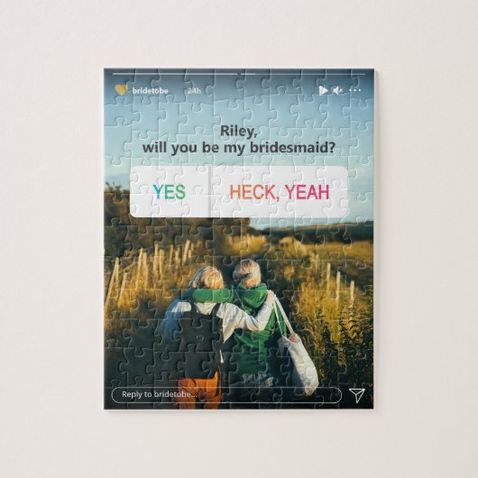 私の花嫁の提案Instagramの写真 ジグソーパズル (縦)