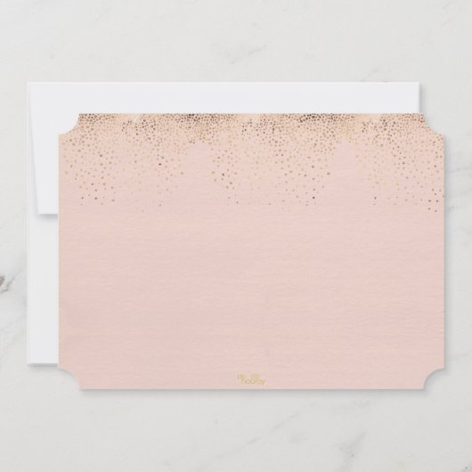 私の花嫁の書道になってくれるかパーソナライズされたしら 招待状 (裏面)