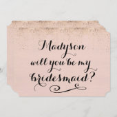 私の花嫁の書道になってくれるかパーソナライズされたしら 招待状 (正面/裏面)