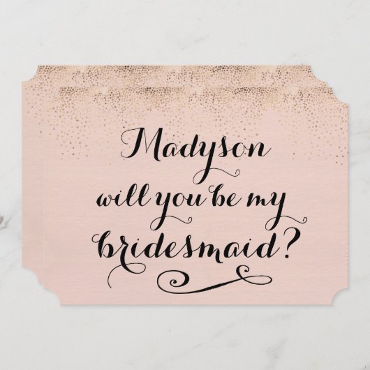 私の花嫁の書道になってくれるかパーソナライズされたしら 招待状 (正面/裏面)