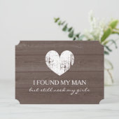 私の花嫁の木目リクエストのカードは？ 招待状 (スタンド正面)