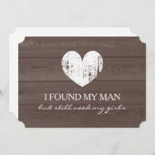 私の花嫁の木目リクエストのカードは？ 招待状 (正面/裏面)