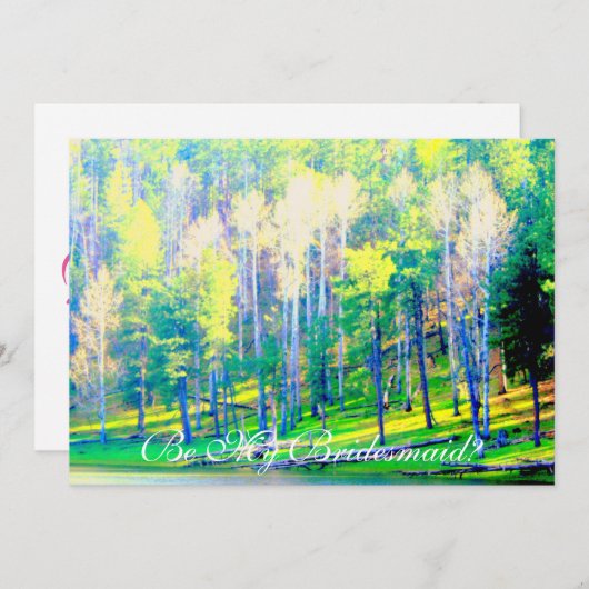 私の花嫁の森になれ 招待状 (正面/裏面)