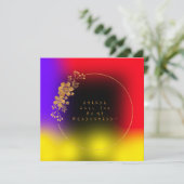 私の花嫁の熱帯グリーンのベルベットに 招待状 (スタンド正面)