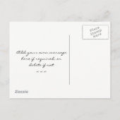 私の花嫁の熱帯フローラ葉書 インビテーションポストカード (裏面)