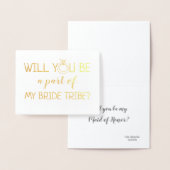 私の花嫁の種族|のおもしろいな新婦付添人の部分 箔カード (ディスプレー)