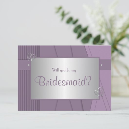 私の花嫁の紫の紫と銀になりませんか 招待状 (スタンド正面)