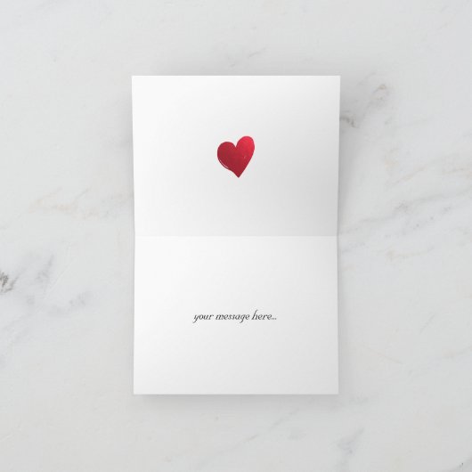 私の花嫁の結婚式の日のカードに愛を持って カード (内部)