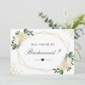 私の花嫁の緑の金ゴールドフローラ 招待状 (スタンド正面)