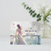 私の花嫁の花嫁と蝶 ポストカード (スタンド正面)