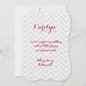 私の花嫁の赤いガウンA01A? 招待状 (裏面)