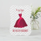 私の花嫁の赤いガウンA01A? 招待状 (スタンド正面)