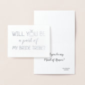 私の花嫁の部族 | 花嫁おもしろい婦 箔カード (ディスプレー)