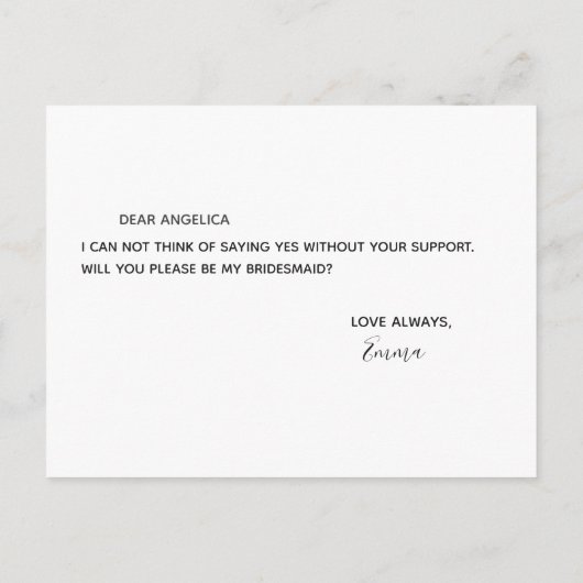 私の花嫁の金ゴールドピンクの空か インビテーションポストカード (裏面)