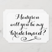 私の花嫁の黒書道か? 招待状 (正面/裏面)