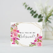 私の花嫁はがきバラか インビテーションポストカード (スタンド正面)