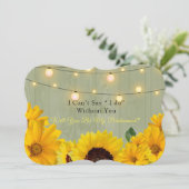 私の花嫁はヒマワリの木のライトになる 招待状 (スタンド正面)