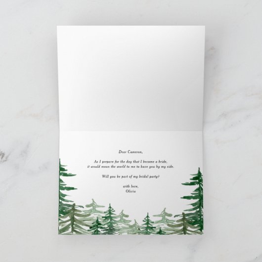 私の花嫁は水彩林 カード (内部)