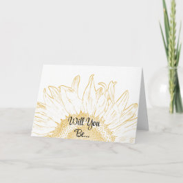 私の花嫁は黄色のひまわり 招待状