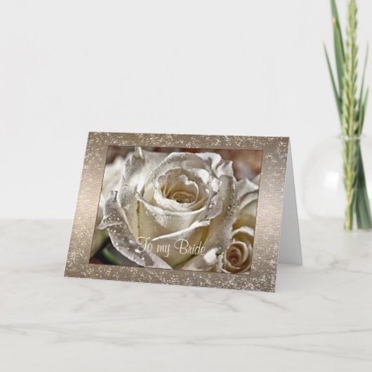 私の花嫁または夫の婚礼の日に カード (正面)