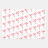 私の花嫁エレガントのピンクをしてくれてありがとう ラッピングペーパーシート (正面2)