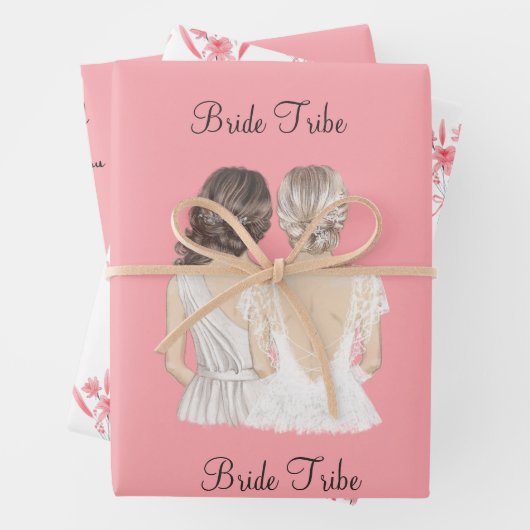 私の花嫁エレガントのピンクをしてくれてありがとう ラッピングペーパーシート (インサイチュ)