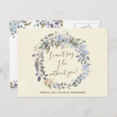 私の花嫁カードフラワーガール等 インビテーションポストカード (正面/裏面)