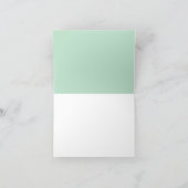 私の花嫁カード（ミント・グリーン） 招待状 (内部)
