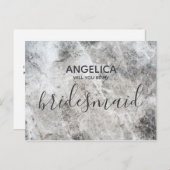 私の花嫁コンクリモダンートの質感は? インビテーションポストカード (正面/裏面)