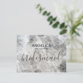 私の花嫁コンクリモダンートの質感は? インビテーションポストカード (スタンド正面)