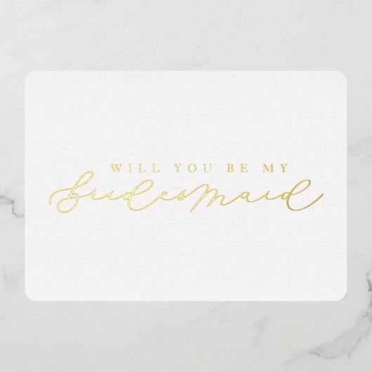 私の花嫁フォイル写真提案書カードか 箔招待状 (正面)