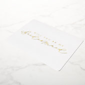 私の花嫁フォイル写真提案書カードか 箔招待状 (回転した状態)