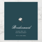 私の花嫁ミニマリストの提案か ワインラベル (シングルラベル)