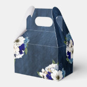 私の花嫁メイドのネイビーエレガントブルーフローラか フェイバーボックス (裏面サイド)