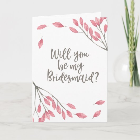 私の花嫁メイドのフローラカードは？ 招待状 (正面)