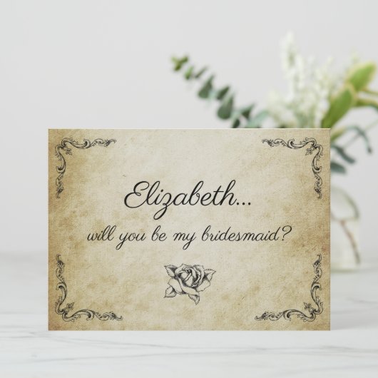 私の花嫁メイドのヴィンテージカードは？ 招待状 (スタンド正面)